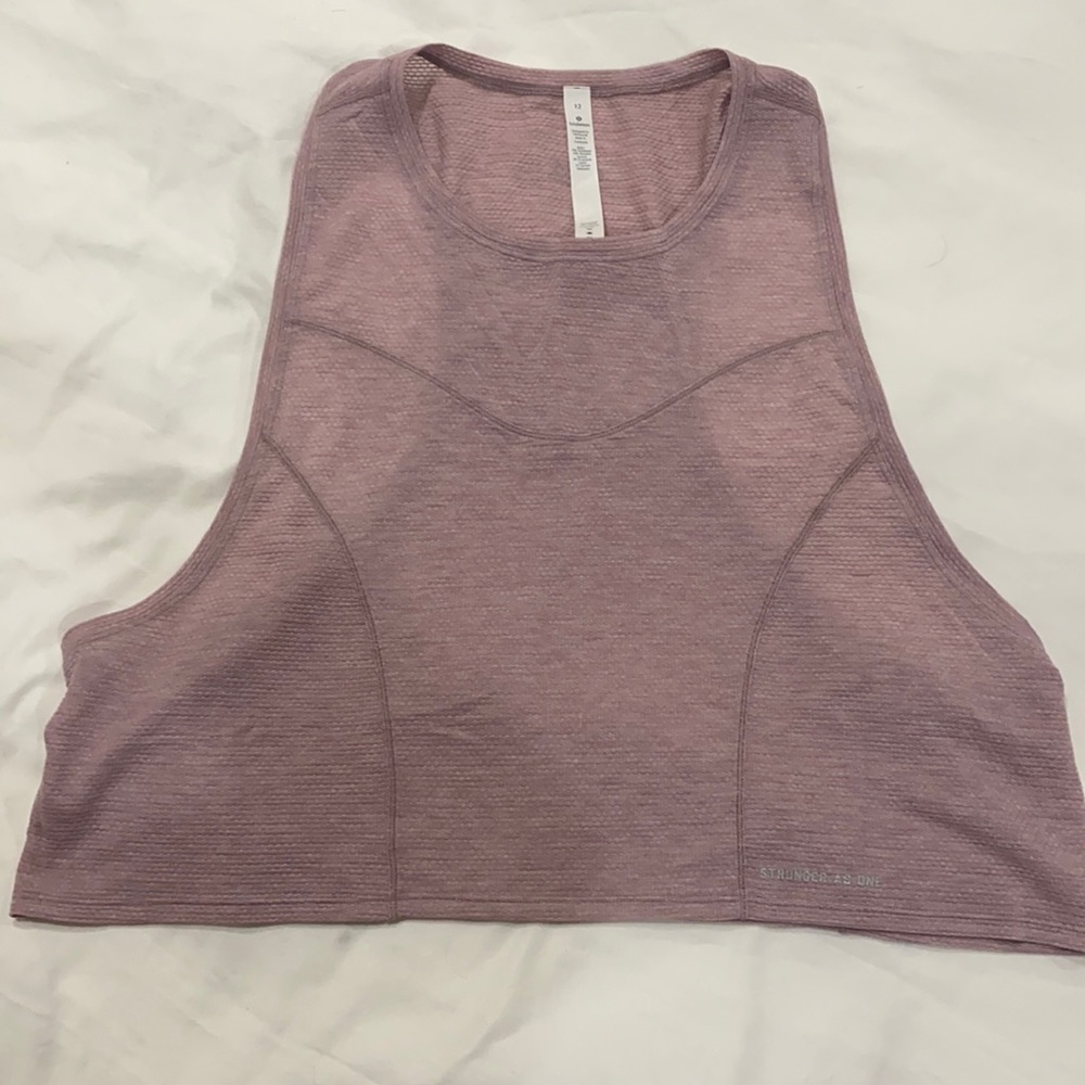 Lululemon cropped racer back tank